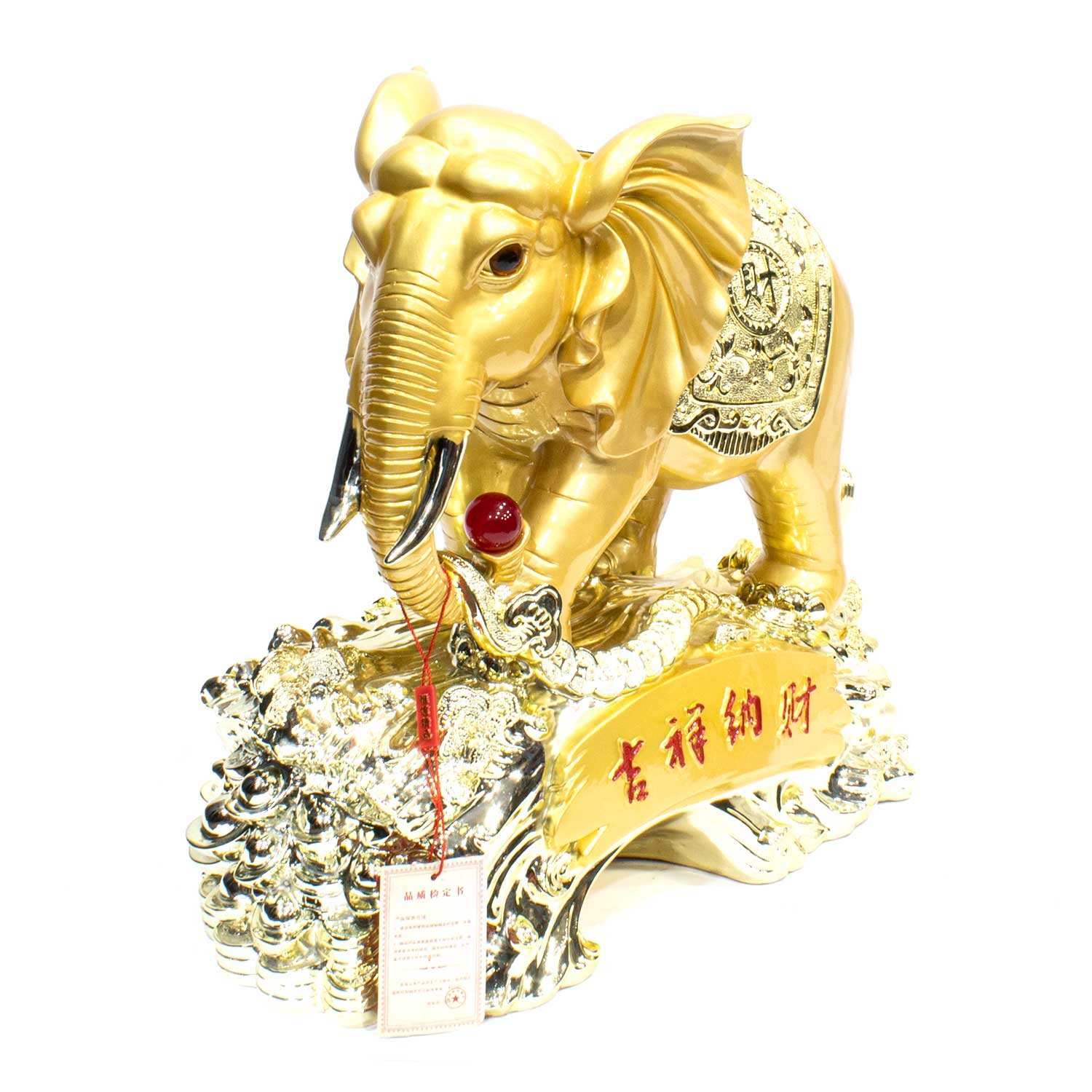 golden elephant figurine